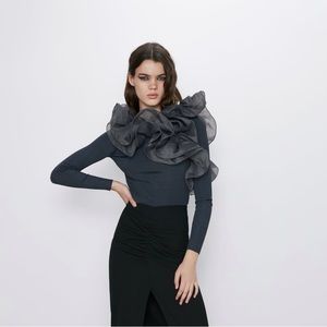 ZARA ruffled top